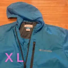 Columbia フード付きジャケット XL 青