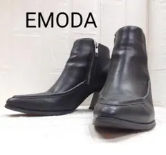 EMODA　エモダ　アーモンドトゥ　チャンキーヒールショートブーツ