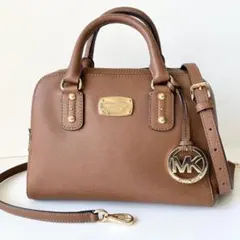 【極美品】MICHAEL KORS 2way ハンドバッグ サッチェル キャメル