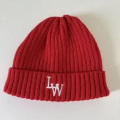 新品未使用子供(幼児)ニット帽 赤50～52cm