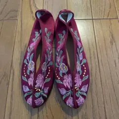 台湾⭐︎台南　刺繍シューズ/チャイナシューズ/オリエンタルシューズ　23cm