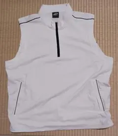 パラディーゾ PARADISO ハーフジップ ベスト L 白ベース
