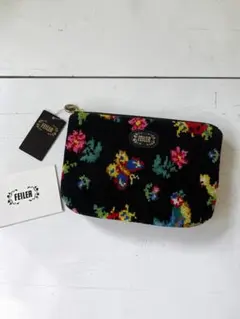 FEILER タグ付き 未使用品 ハイジ柄 ブラック ポーチ