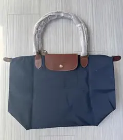 Longchamp ネイビー ナイロン ショルダーバッグ Lサイズ（訳あり）