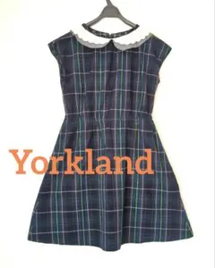Yさま専用♡ヨークランドYorkland♡レース白襟2Wayチェック柄ワンピース