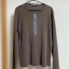 COMME CA ISM ブラウン長袖カットソー