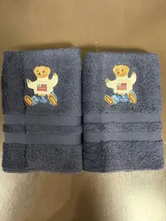 POLO RALPH LAUREN ポロベア刺繍 ハンドタオル 2枚セット　新品