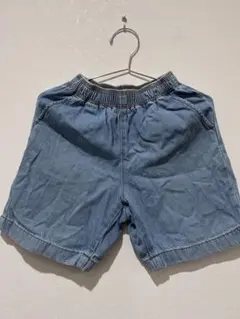 GU デニムハーフパンツ 130cm ライトブルー