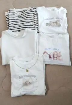 ガールズトップス 長袖半袖セット５着150＆160サイズ