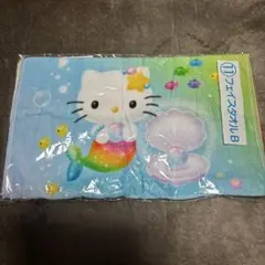ハローキティ フェイスタオル 人魚 サンリオ 当りくじ　タオル