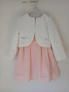 フォーマルドレス ジャケット付き ピンク　卒園式　入学式　リボン