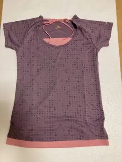 スキマーク ドット柄 半袖Tシャツ パープル M (Ｌ3)のサムネイル