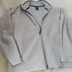 オールドGAP ギャップ フリース ジャケット グレー ダブルジップ L