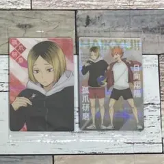 ハイキュー 孤爪研磨 日向翔陽 描き下ろしカード 2枚