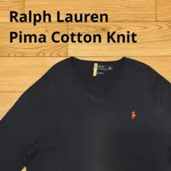 Ralph Lauren ピマコットン Vネック Size M