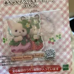シルバニア 赤ちゃんアクリルキーチェーン いちご フェネック ユリー