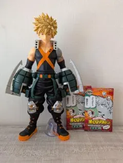 ヒロアカ　爆豪勝己 フィギュア　一番くじC賞　缶バッジ２個　正義のかたち