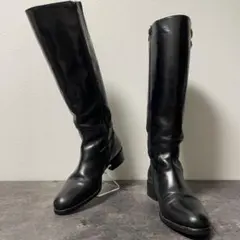 ルーカグロッシ シップス別注 ロングブーツ サイドジッパー サイドゴア バックル