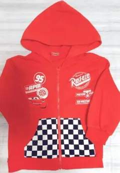 美品!ベビードール☆カーズ、マックィーン裏毛ジップパーカー 100cm