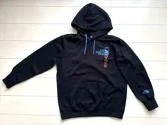 ノースフェイス バックプリント プルオーバー パーカー 黒 L 裏起毛
