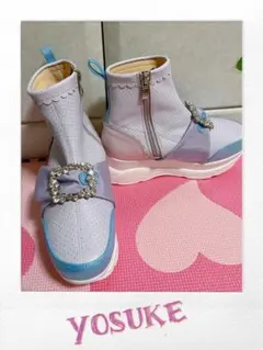 【YOSUKE】ラメ入りブーツ 23.5
