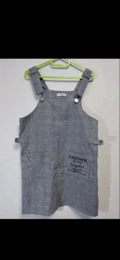 FARTHER チェック柄オーバーオール