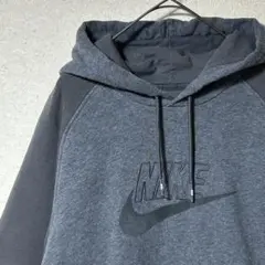古着 00s NIKE バイカラー スウェット パーカー ナイキ Y2K