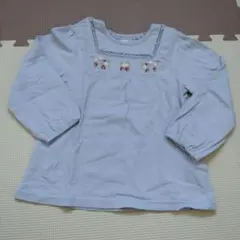 プティマイン　いちご刺繍長Ｔ　100