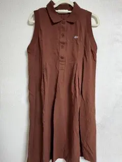 LACOSTE ノースリーブワンピース 34サイズ ブラウン