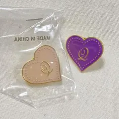 Q-pot ハートピンズ　2個セット