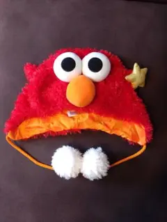 エルモ キャラクター帽子 フリース