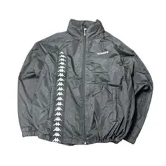 Kappa 運動外套 刺繡Logo 古著 黑色 運動 8La