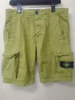 ストーンアイランド　カーゴ　ショートパンツ　ハーフパンツ　イエロー系