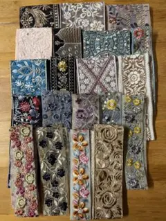 33.インド刺繍リボン 50センチ 20本