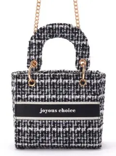 GRLバックグレイル2wayバックツイードスクエアチェーンショルダーバック