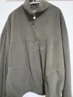 Keboz ハーフジップ フリース スウェット カーキのサムネイル