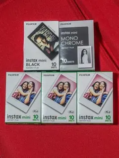 チェキ フィルム Fujifilm instax mini 10枚入りが５個