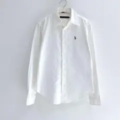 【美品】ラルフローレン　オックスフォードシャツ　ボタンダウンシャツ　白