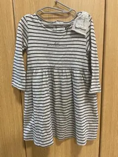 BeBe べべ ボーダー 長袖 ワンピース