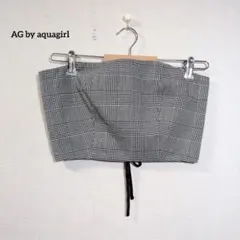 AG by aquagirl グレンチェック ビスチェ M レースアップのサムネイル