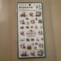 新品 あらいぐまラスカル ぷくぷくシール