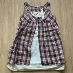 新品⭐︎子供服120㎝ ワンピース チェック柄