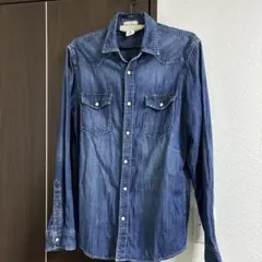 【激安】H&M ダークデニム 長袖シャツ Sサイズ