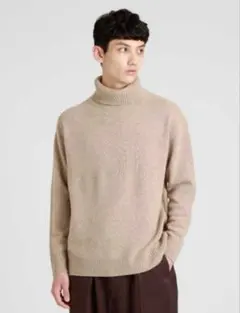 GREY LABEL ウールカシミヤタートルニット ベージュ 6