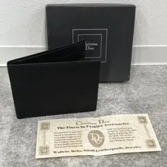 希少美品 ChristianDior メンズ 二つ折り財布 ブラックのサムネイル