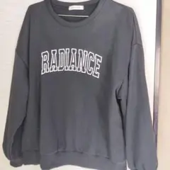 しまむら　コラボ　add COLOR RADIANCE ブラック スウェット