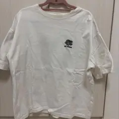 kaoyorinakami フラワー刺繍 Tシャツ ホワイト Sサイズ