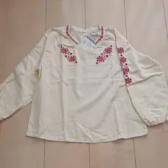 新品 ブリーズ 刺繍 チュニック 長袖 ロンティー検)プティマイン ブランシェス