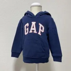 GAP キッズ裏起毛パーカー 100cm ネイビー トレーナー トップス 子供服