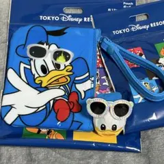 ディズニー リング ポーチ ミッキーマウスと仲間たち サングラス ドナルド